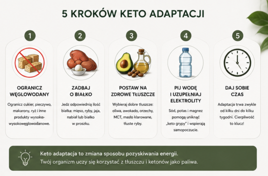 Keto adaptacja – na czym polega i jak przygotować organizm do diety keto?