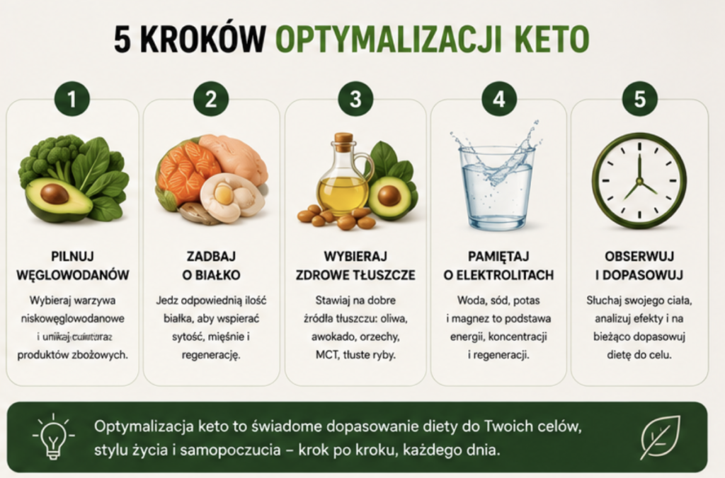 Optymalizacja keto – jak dopasować dietę ketogeniczną do swoich celów?